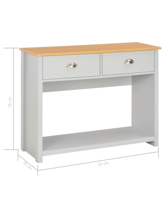 Konsoles galds, 97x35x76 cm, pelēks