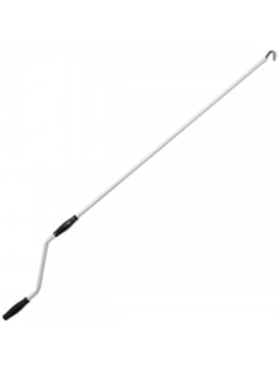 Salokāma markīze, manuāli regulējama, 600 cm, zila/balta