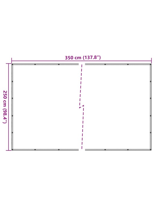 Piekabes tīkls, hdpe, 2,5x3,5 m, melns
