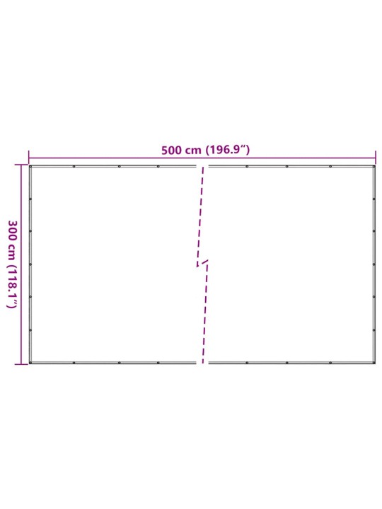 Konteinera tīkls, hdpe, 3x5 m, melns