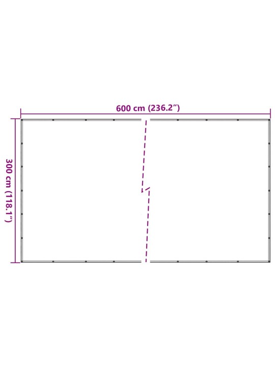 Konteinera tīkls, hdpe, 3x6 m, melns