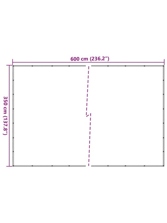 Konteinera tīkls, hdpe, 3,5x6 m, melns