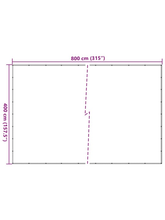 Konteinera tīkls, hdpe, 4x8 m, melns
