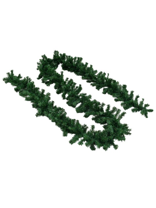 Ziemassvētku vītnes, 4 gab., 270 cm, pvc, zaļas