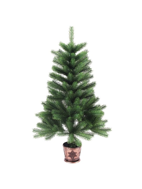 Mākslīgā ziemassvētku egle, dabīga izskata skujas, 65 cm, zaļa