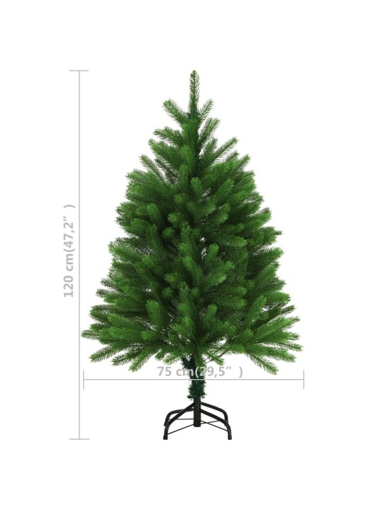 Mākslīgā Ziemassvētku egle, dabīga izskata skujas, 120 cm, zaļa