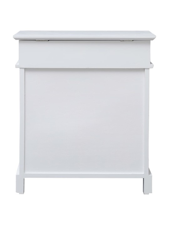 Apavu skapis, balts, 50x28x58 cm, paulonijas koks