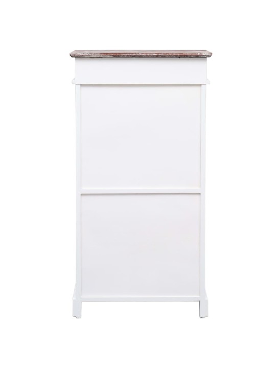 Apavu skapis, 50x28x98 cm, paulonijas koks, brūns