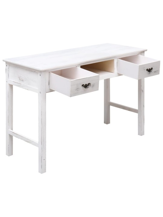 Konsoles galdiņš, 110x45x76 cm, antīki balts, koks