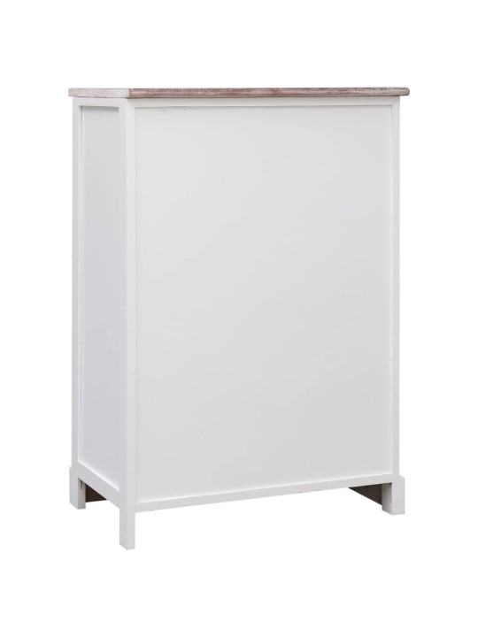 Kumode ar 10 atvilktnēm, 113x30x79 cm, koks, brūna