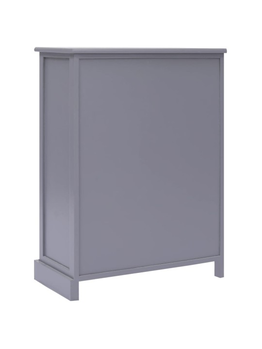 Kumode ar 10 atvilktnēm, 113x30x79 cm, koks, pelēka
