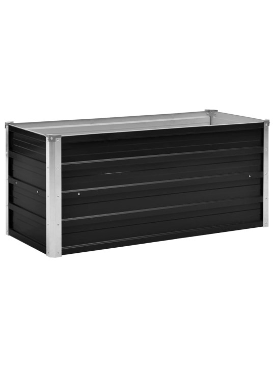 Augstā puķu kaste, pelēka, 100x40x45 cm, cinkots tērauds