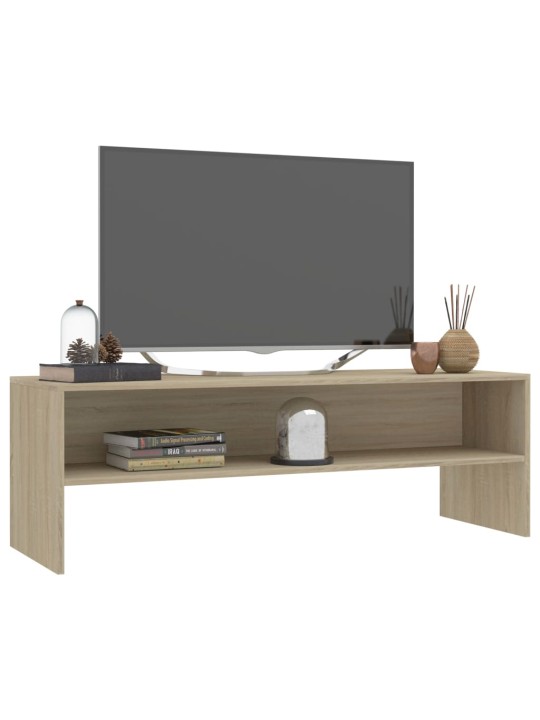 Tv skapītis, 120x40x40 cm, ozolkoka krāsā, inženierijas koks