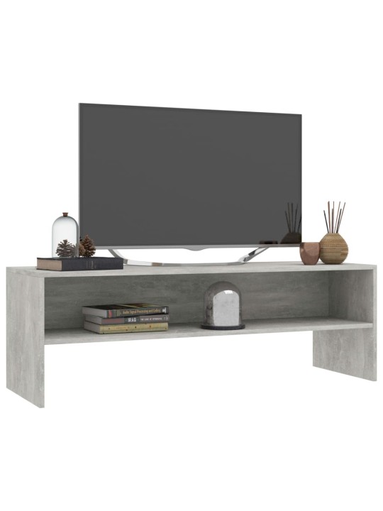 Tv skapītis, 120x40x40 cm, betona pelēks, inženierijas koks