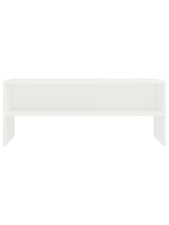 Tv skapītis, 100x40x40 cm, balts, inženierijas koks