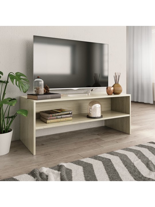 Tv skapītis, 100x40x40 cm, ozolkoka krāsā, inženierijas koks