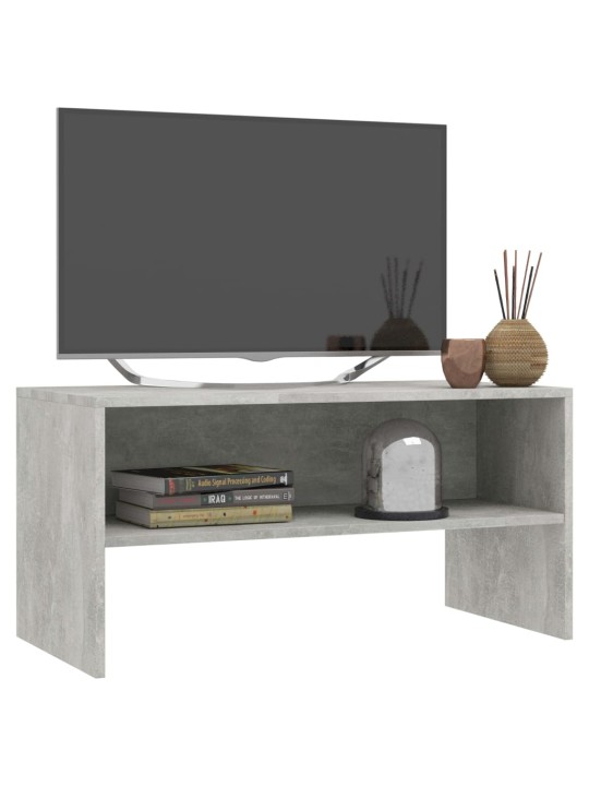 Tv skapītis, 80x40x40 cm, betona pelēks, inženierijas koks