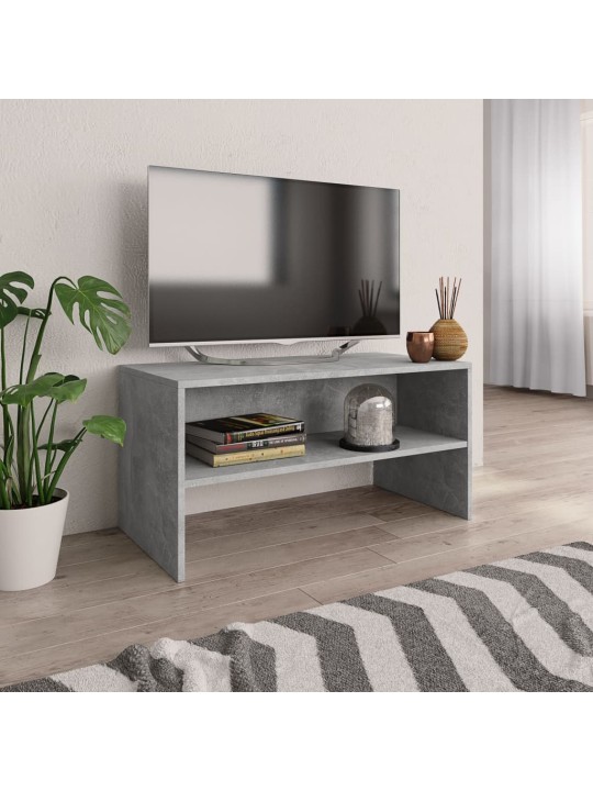 Tv skapītis, 80x40x40 cm, betona pelēks, inženierijas koks