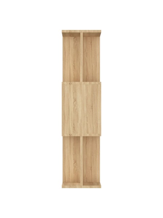 Grāmatu plaukts, 80x24x96 cm, ozola krāsa, skaidu plāksne