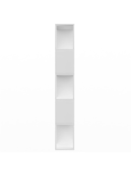 Grāmatu plaukts, 80x24x159 cm, balta skaidu plāksne