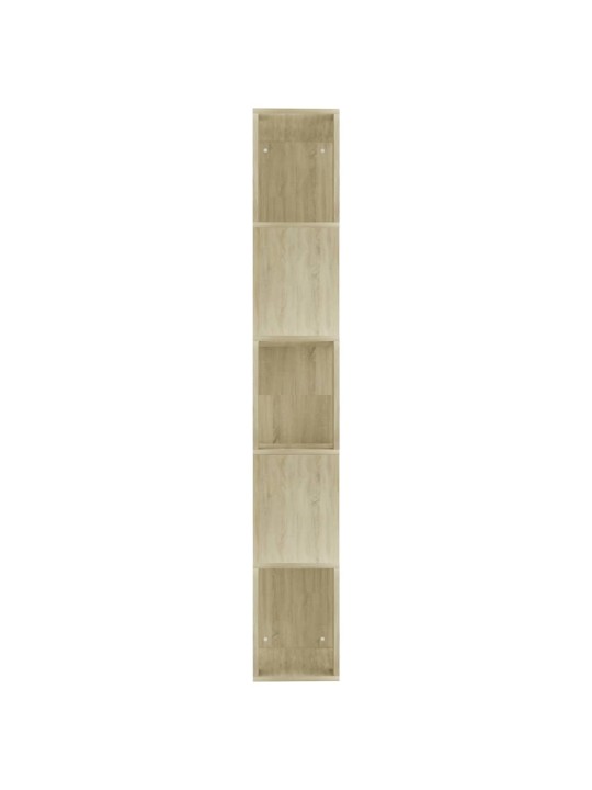 Grāmatu plaukts, 45x24x159cm, ozolkoka krāsa, inženierijas koks