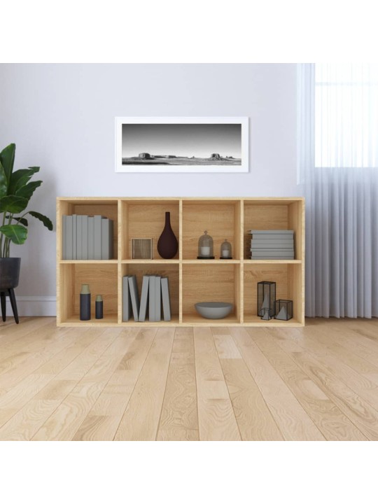 Grāmatu plaukts, 66x30x130 cm, ozola krāsa, skaidu plāksne