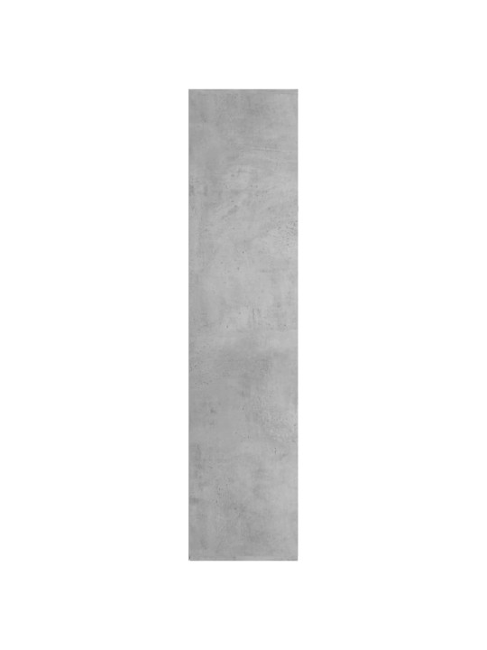 Grāmatu plaukts, 66x30x130 cm, betonpelēks, skaidu plāksne