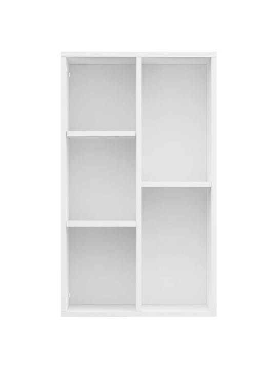 Grāmatu plaukts, 50x25x80 cm, balta skaidu plāksne