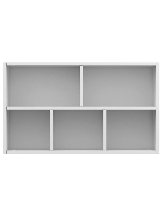 Grāmatu plaukts, 50x25x80 cm, balta skaidu plāksne