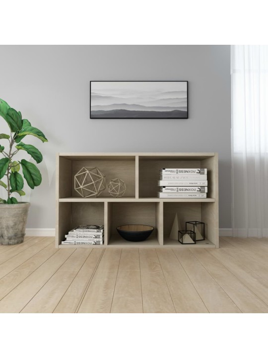 Grāmatu plaukts, 50x25x80 cm, ozola krāsa, skaidu plāksne
