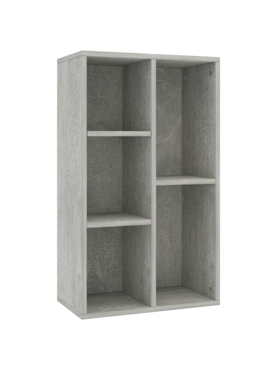 Grāmatu plaukts, 50x25x80 cm, betonpelēks, skaidu plāksne