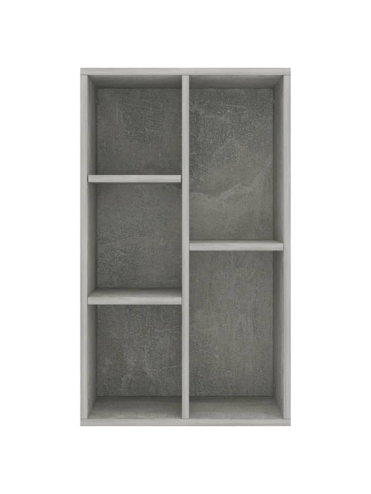 Grāmatu plaukts, 50x25x80 cm, betonpelēks, skaidu plāksne