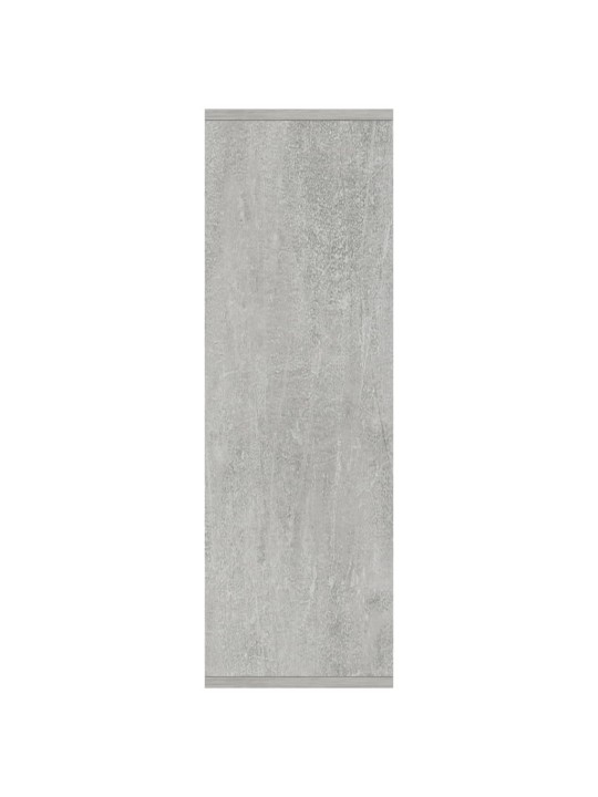 Grāmatu plaukts, 50x25x80 cm, betonpelēks, skaidu plāksne