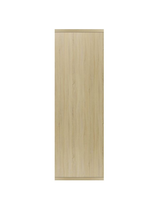 Grāmatu plaukts, 50x25x80cm, balts, ozola krāsa, skaidu plāksne