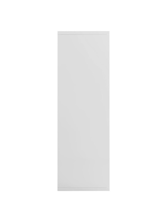 Grāmatu plaukts, 50x25x80 cm, spīdīgi balts, skaidu plāksne