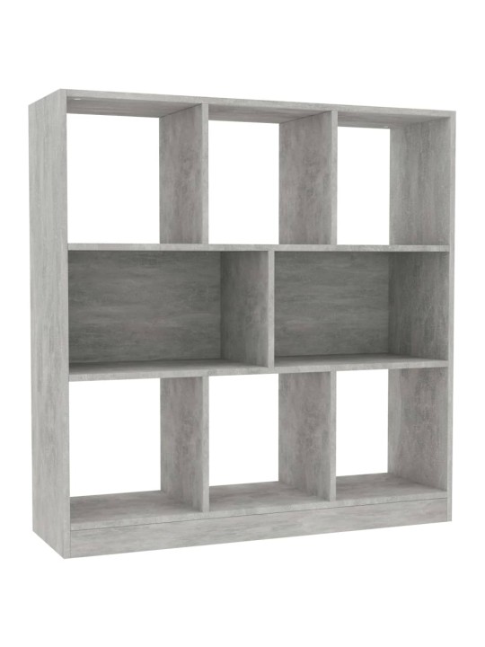 Grāmatu plaukts, 97,5x29,5x100 cm, pelēks, skaidu plāksne