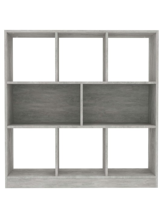 Grāmatu plaukts, 97,5x29,5x100 cm, pelēks, skaidu plāksne