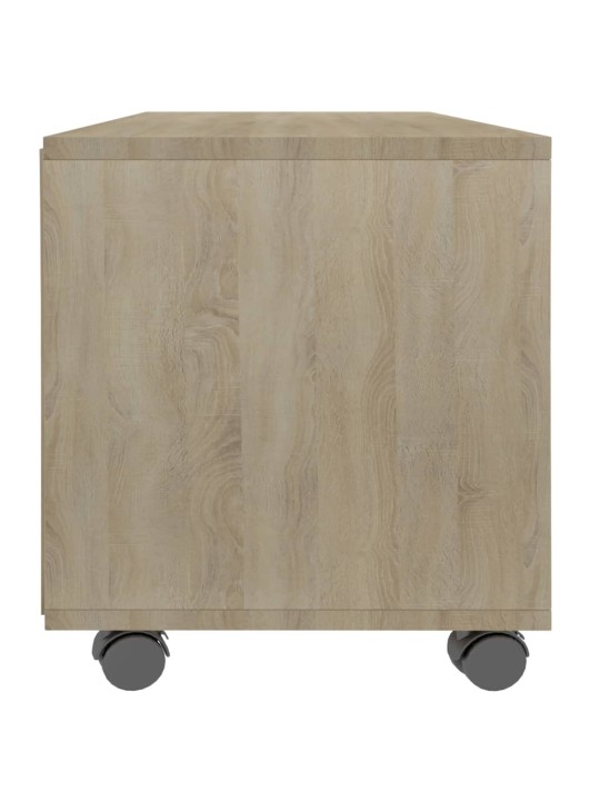 Tv skapītis uz ritentiņiem, 90x35x35 cm, inženierijas koks