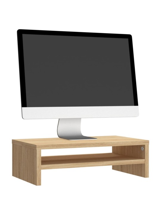 Monitora paliktnis, 42x24x13cm inženierijas koks ozolkoka krāsā