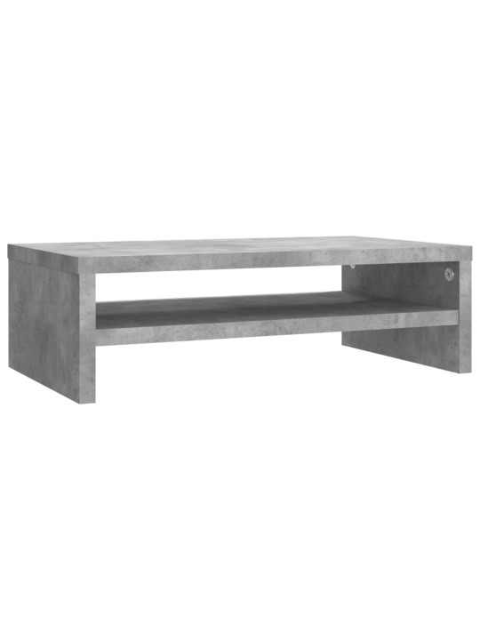 Monitora paliktnis, 42x24x13cm, inženierijas koks betona pelēks