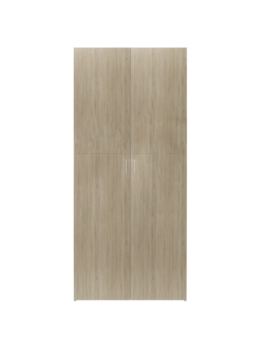 Apavu skapis, 80x35,5x180 cm, kokskaidu plāksne, ozolkoka krāsā