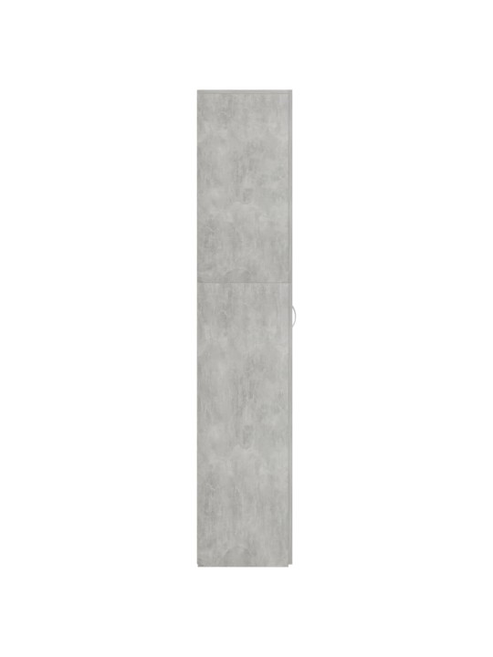 Apavu skapis, 80x35,5x180 cm, kokskaidu plāksne, betona pelēks