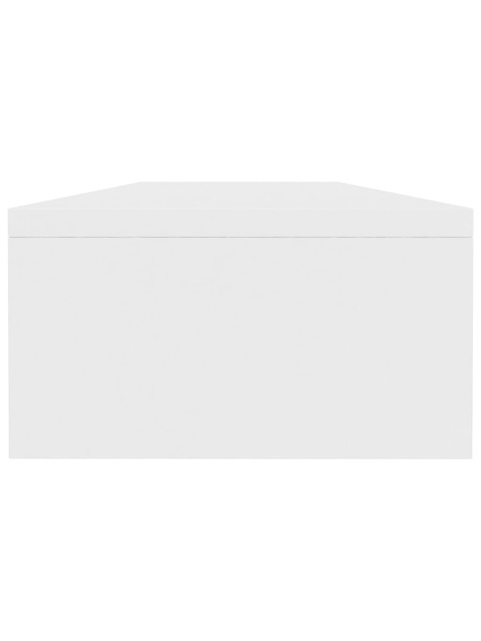 Monitora paliktnis, 100x24x13 cm, inženierijas koks, balts