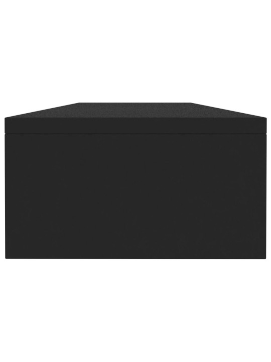 Monitora paliktnis, 100x24x13 cm, inženierijas koks, melns