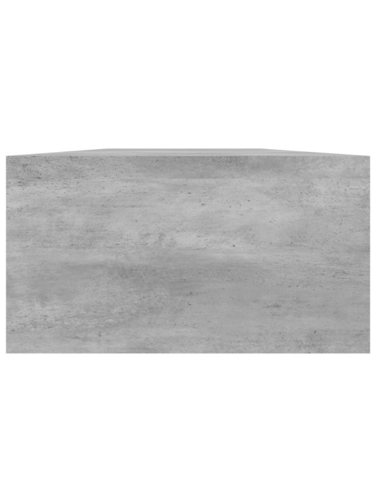 Monitora paliktnis, 100x24x13cm inženierijas koks betona pelēks