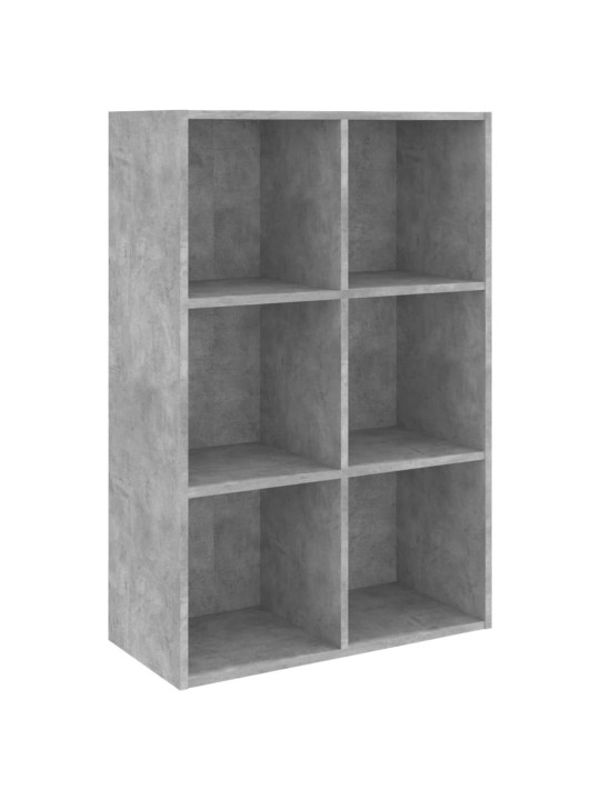Grāmatu plaukts, betona pelēks, 66x30x97,8 cm, skaidu plāksne