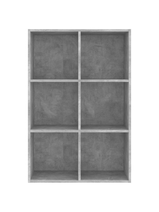 Grāmatu plaukts, betona pelēks, 66x30x97,8 cm, skaidu plāksne