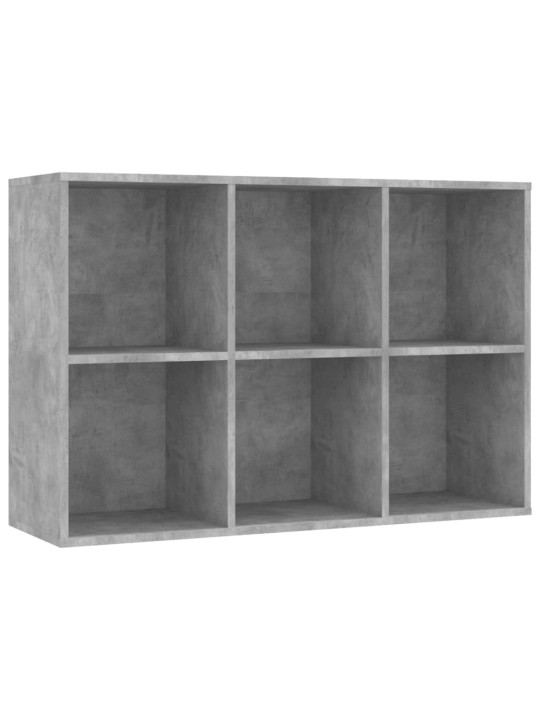 Grāmatu plaukts, betona pelēks, 66x30x97,8 cm, skaidu plāksne