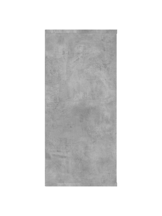 Grāmatu plaukts, betona pelēks, 66x30x97,8 cm, skaidu plāksne