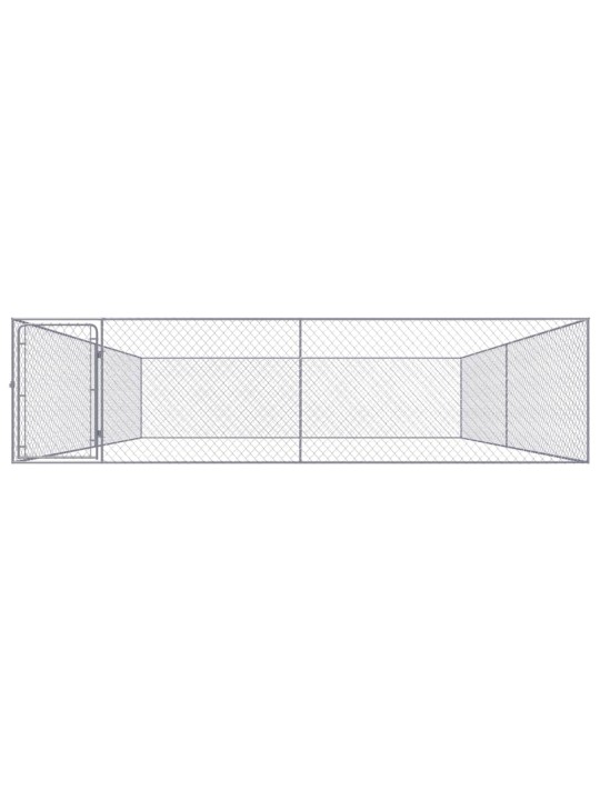 Suņu voljērs, cinkots tērauds, 4x4x1 m